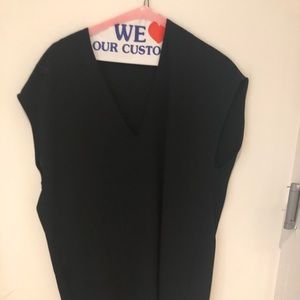 Black everlane dress.
